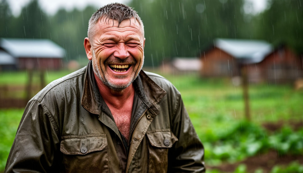 Фермерское счастье - это дождь, который пошел вовремя.