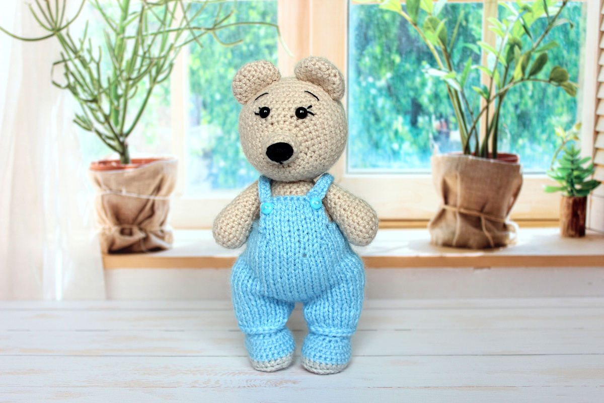 амигуруми медведь