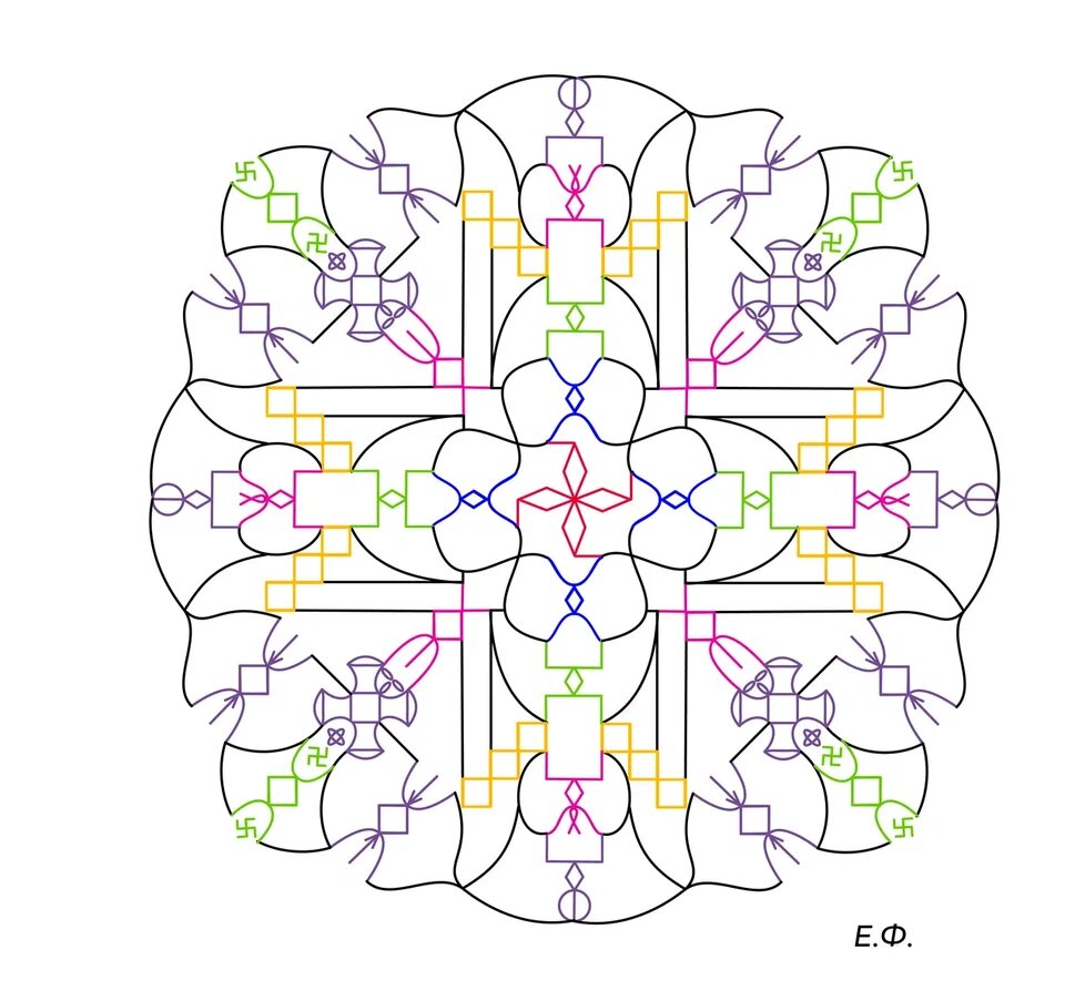 Мандала Лита. Автор Елена Филиппова (все права защищены)