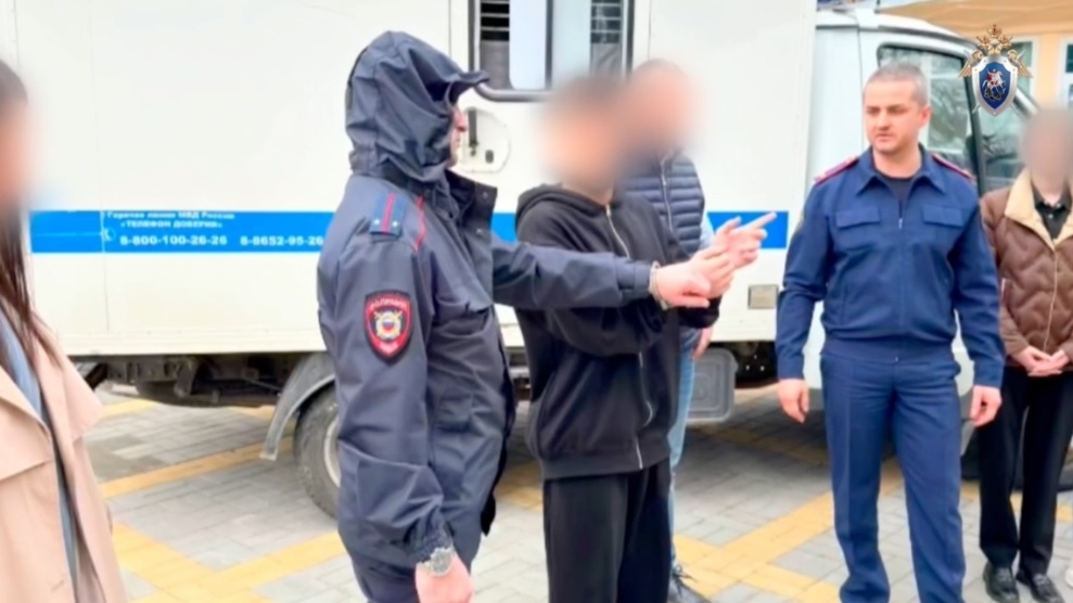 Подозреваемого в убийстве задержали. Скриншот видео СУСК РФ по Ставропольскому краю