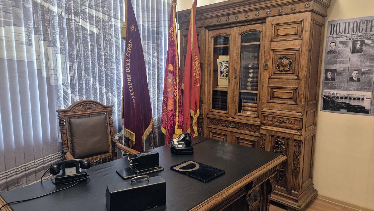 Старый кабинет начальника Угличской ГЭС превратили в фото-зону для туристов
