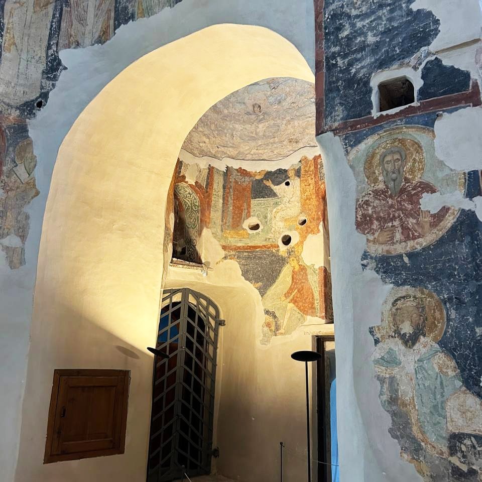 Средневековые фрески. Фото: Новгородский музей-заповедник