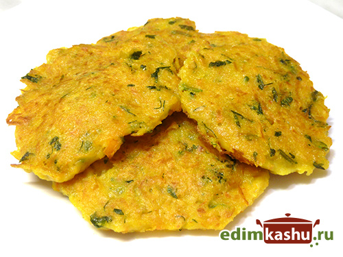 Оладьи из кабачка с зеленью. Рецепт на сковороде и в духовке