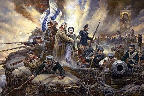 Картина Василия Нестеренко "Отстоим Севастополь"