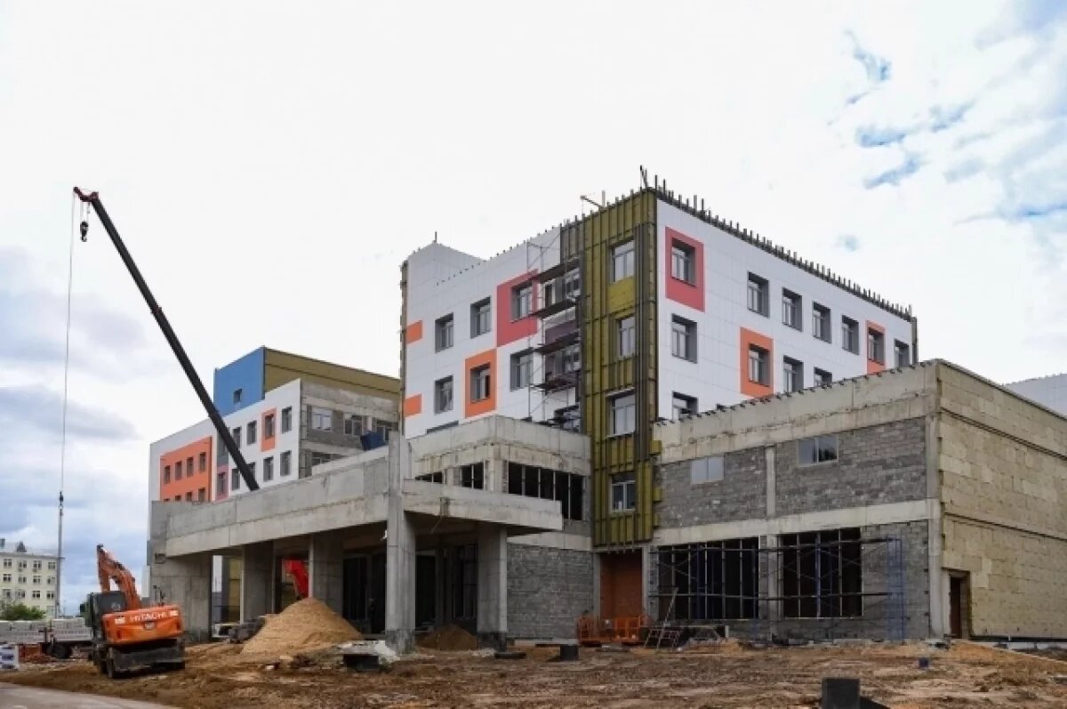    Появились фотографии с места строительства Детской областной больницы Твери