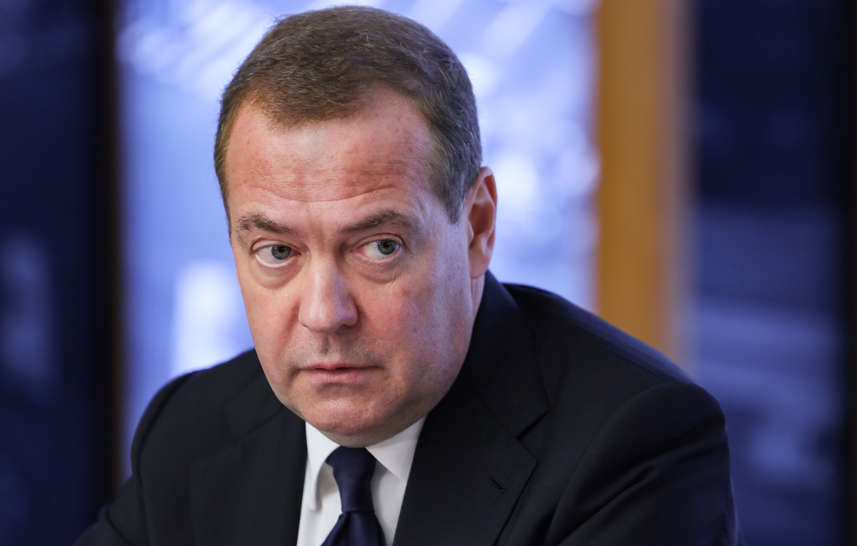    Заместитель председателя Совета безопасности РФ Дмитрий Медведев  Екатерина Штукина/POOL/ТАСС