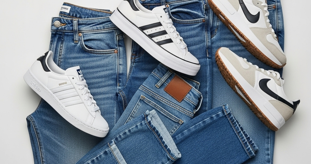 Джинсы + кроссовки: 5 комбо, которые работают