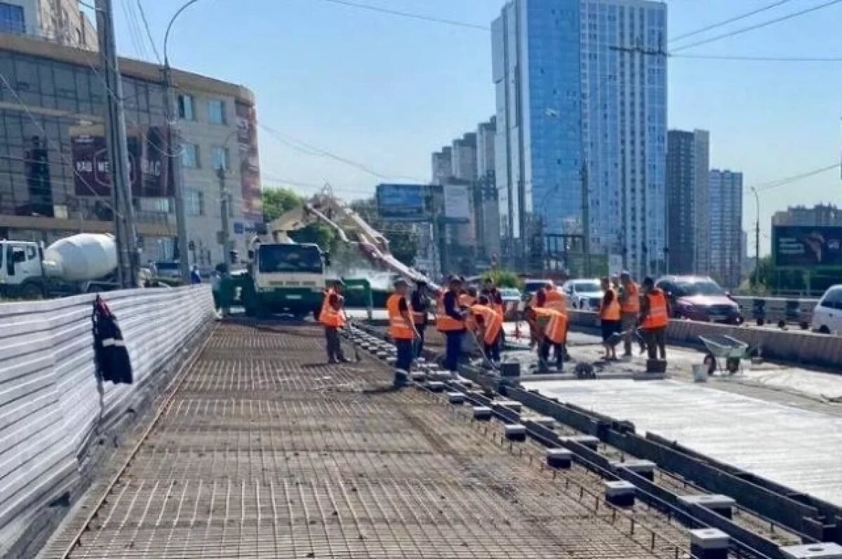    К октябрю закончат ремонт путепровода по Фрунзе в Новосибирске