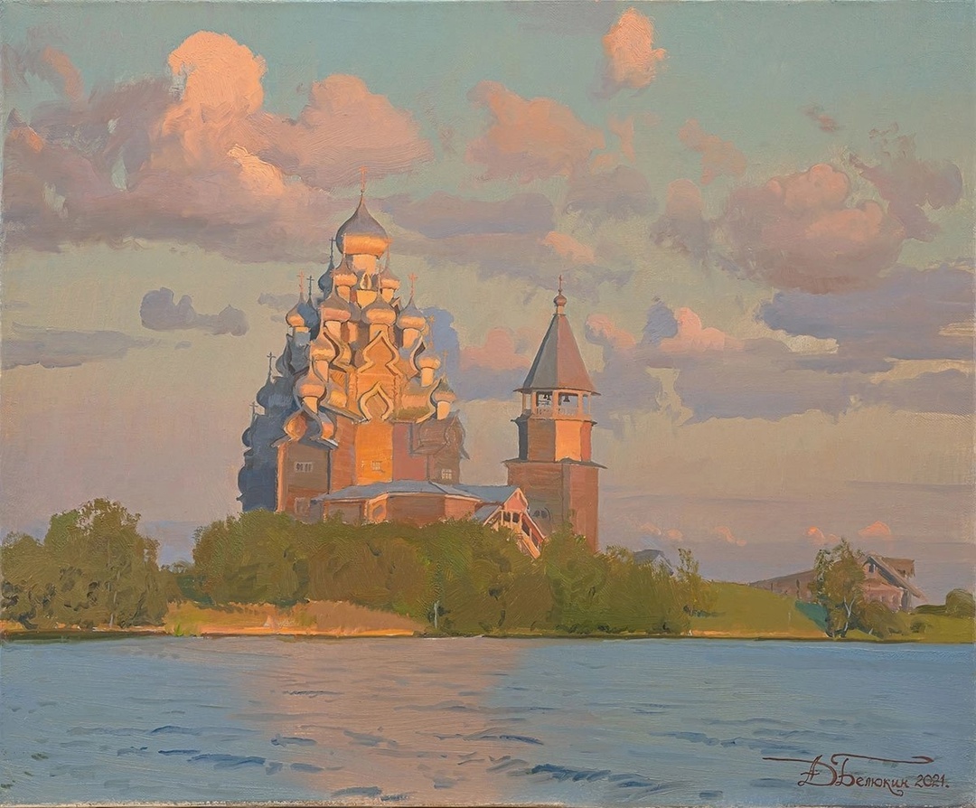 Кижский погост, автор пока не известен.