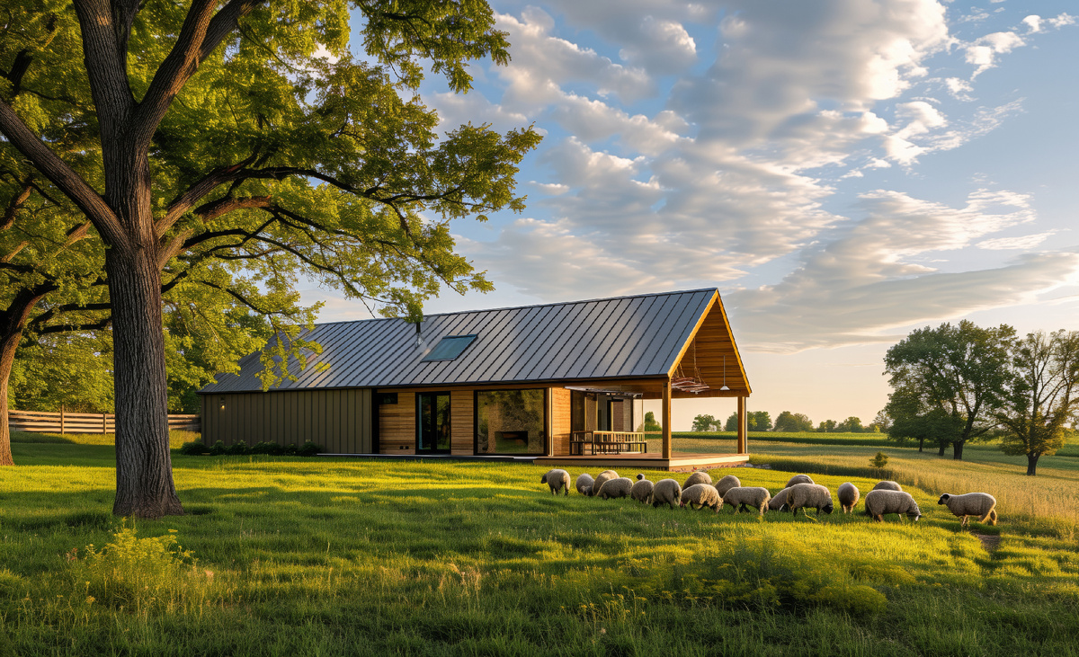 Дом в стиле ранчо/ фото: https://ru.freepik.com/free