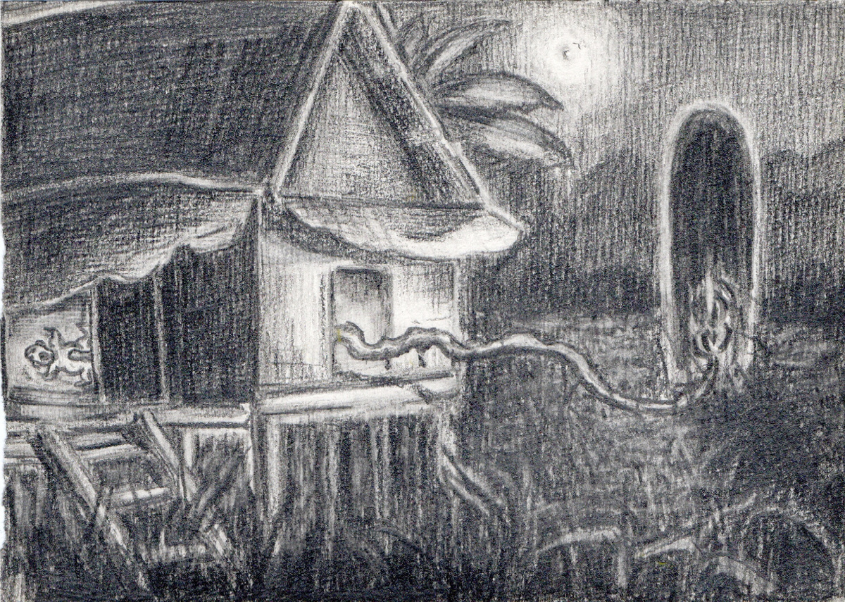 Иллюстрация 2. Автор: Владимир Кири, карандаш, бумага, А5, 2025.