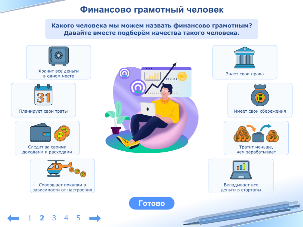 Электронный ресурс "Жизненные цели и финансовый план"-https://urok.1c.ru/library/fingram/finansovaya_gramotnost_5_6_klassy/razdel_i_finansovoe_planirovanie/zhiznennye_tseli_i_finansovyy_plan/241772.phd 