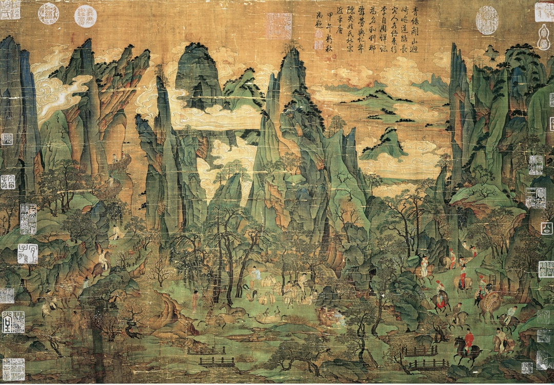 «Путешествие Минхуана в Шу» Ли Чжаодао