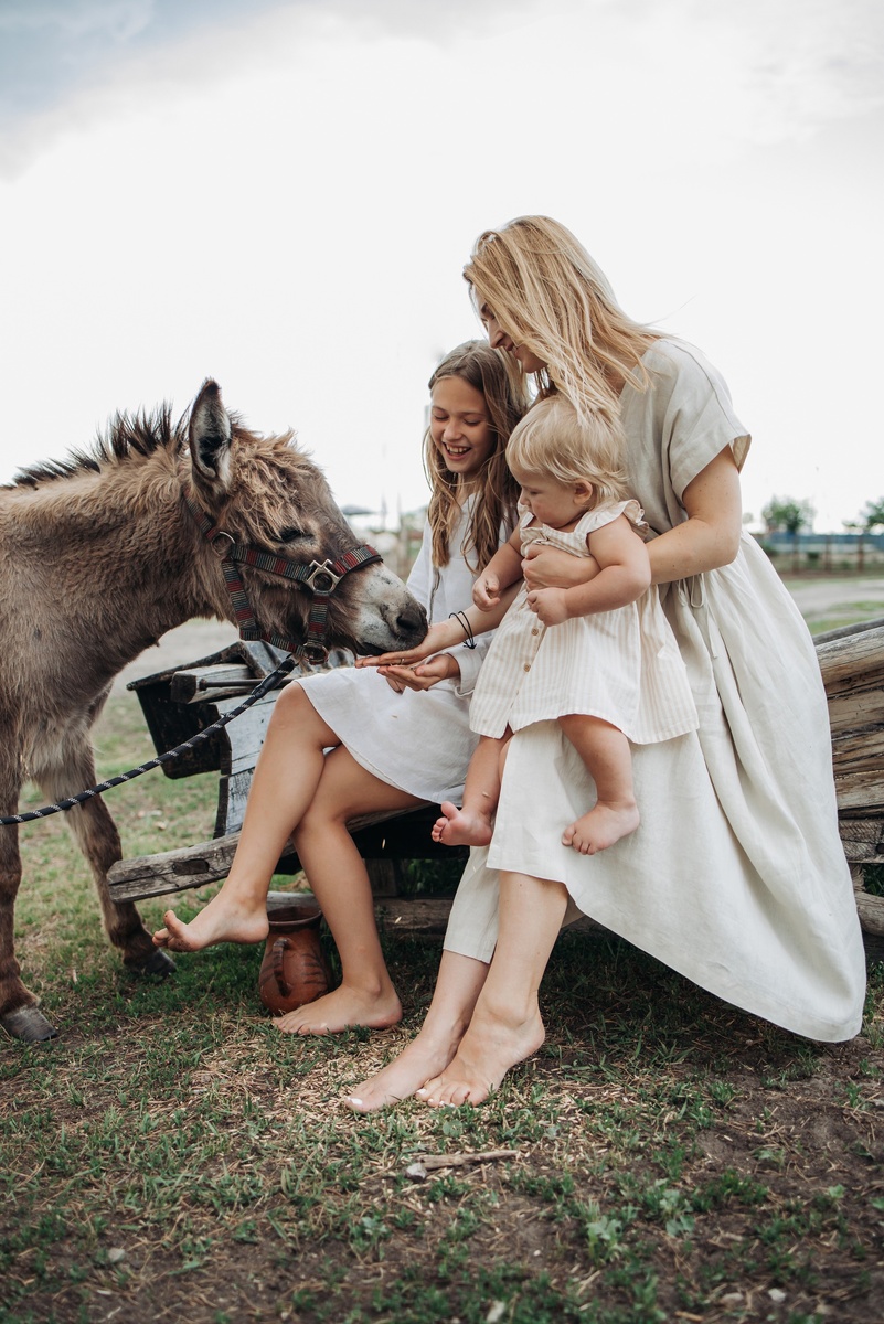 Семейная съёмка на ферме