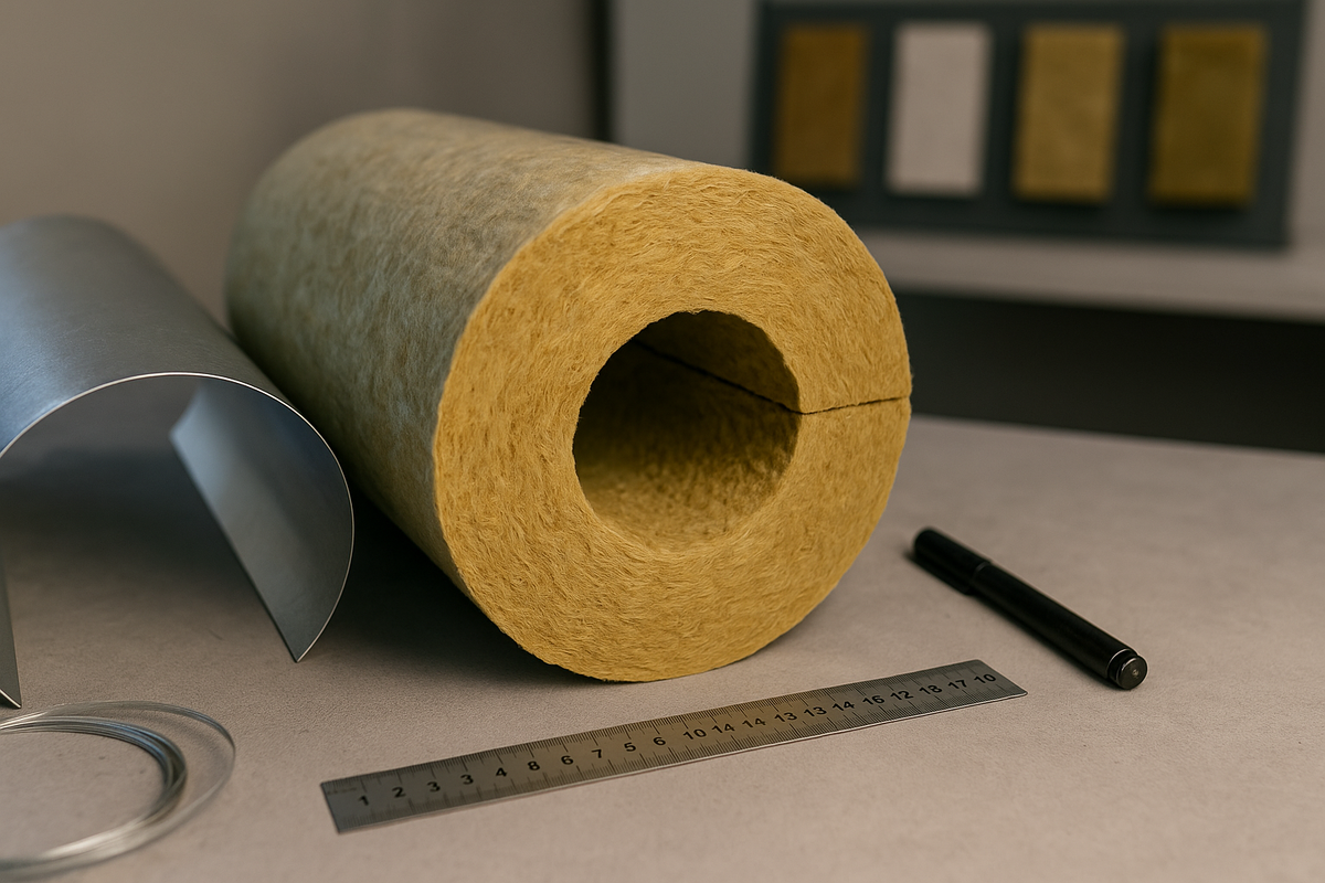 Вырезной цилиндр из каменной ваты