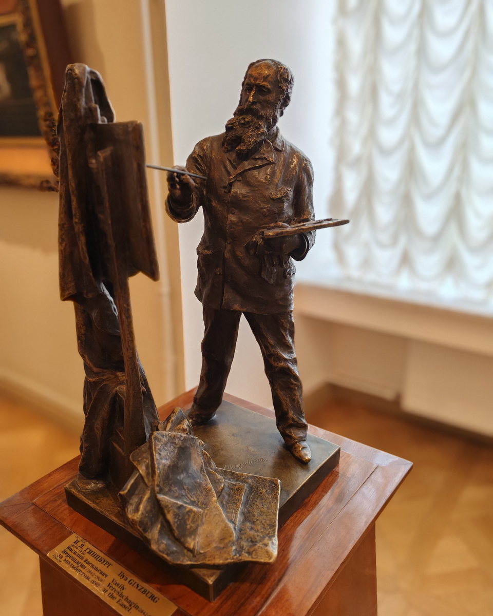 Илья Яковлевич Гинцбург  «Верещагин за мольбертом» 1892 г. 