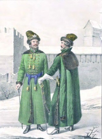 Начальные люди Московских стрелецких полков времен Алексея Михайловича // Висковатов А.В. Историческое описание одежды и вооружения Российских войск. Т. 1