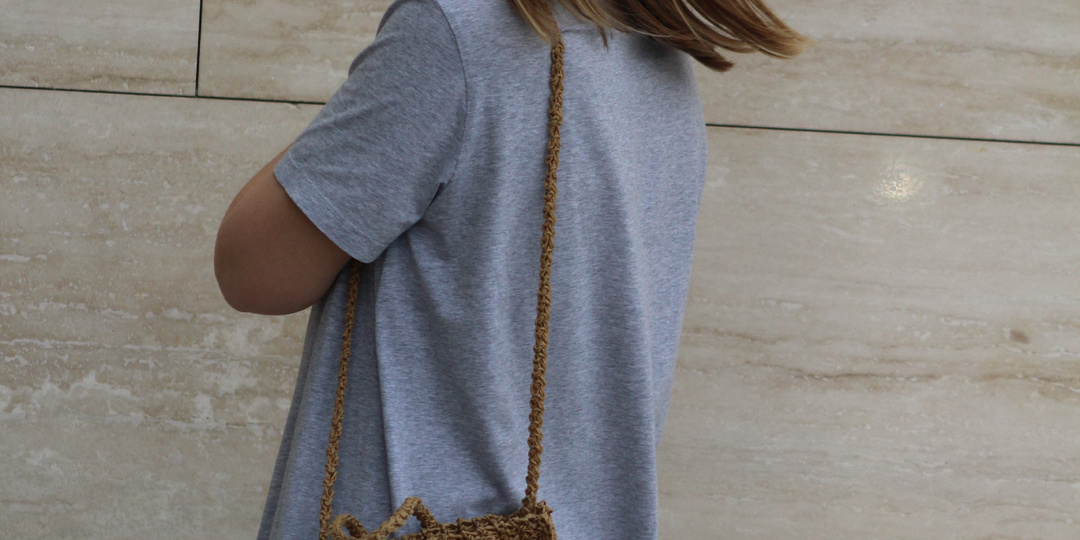 Сумка из рафии крючком. Простое описание даже для новичков