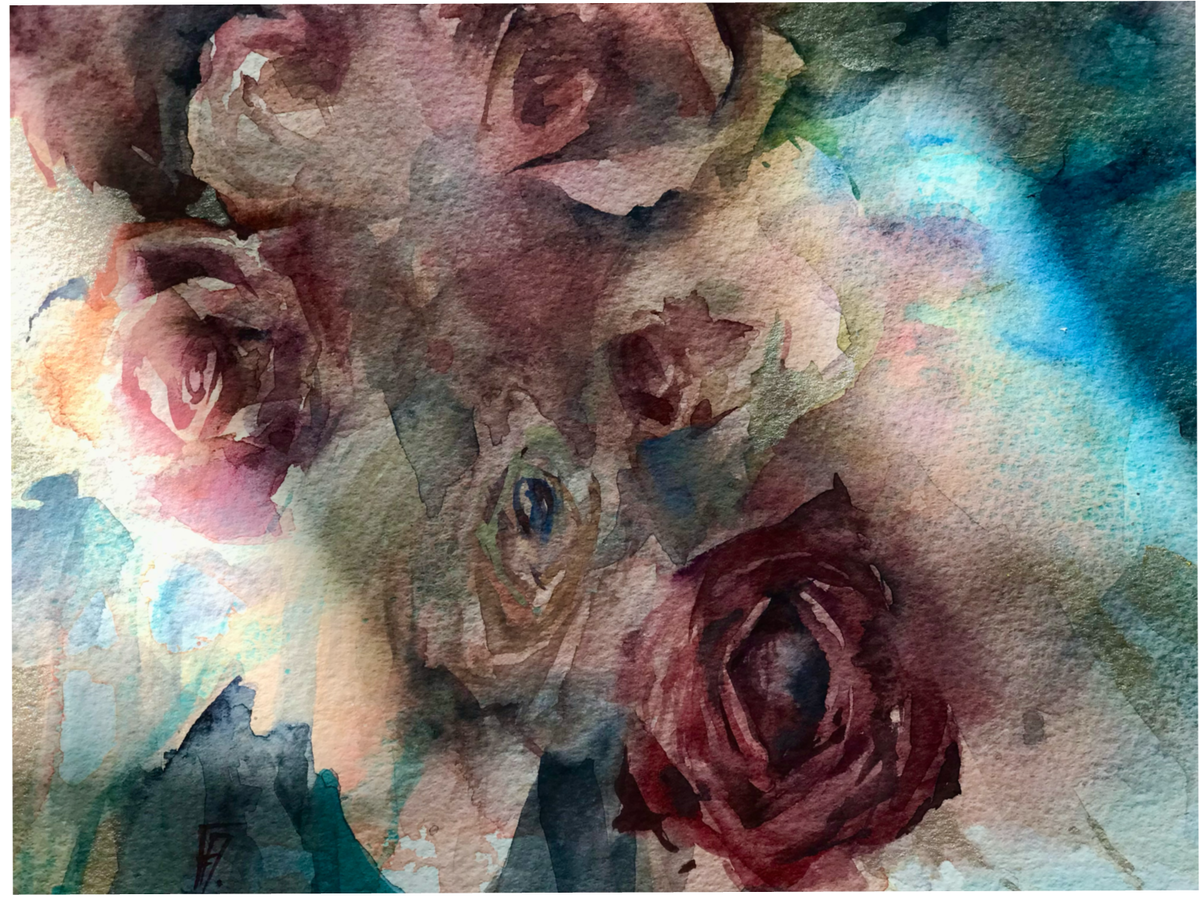 акварель, бумага для акварели 450 грамм( производителя не помню)