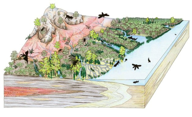 Вот так выглядела формация Мадыген 235-227 миллионов лет назад.