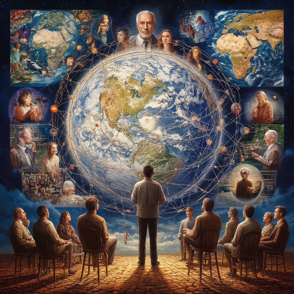 Ты ничем не лучше и не хуже других: Всё и все — Один. Который разделился на мироздание и миллиарды существ. Каждый человек — отражение тебя. А ты — отражение в глазах другого. 