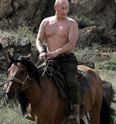 Путин на коне. Обама считал, что это демонстрация мачизма. Но это демонстрация оседлания удачи.