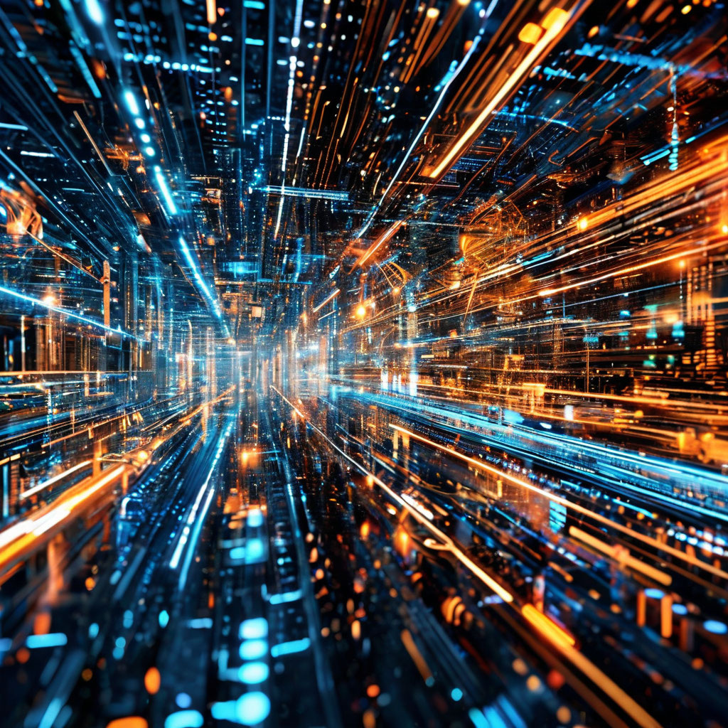 Цифровые технологии. Иллюстрация сгенерирована нейросетью