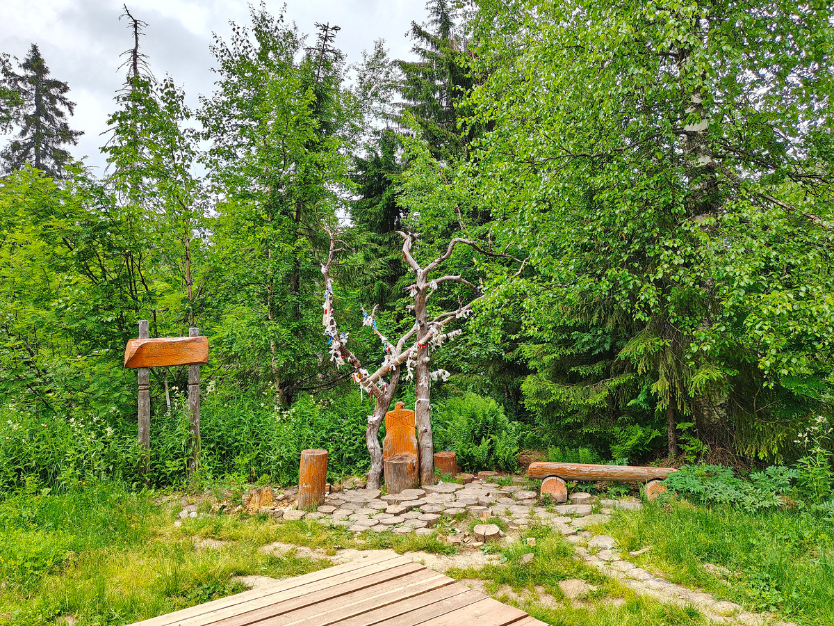 Экотропа к Каменному городу, "баловство" для туристов