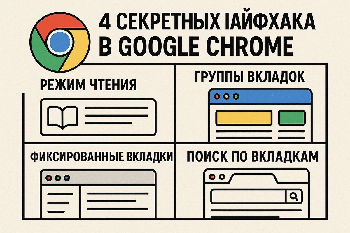 4 секретных лайфхака в Google Chrome, о которых вы точно не знали!