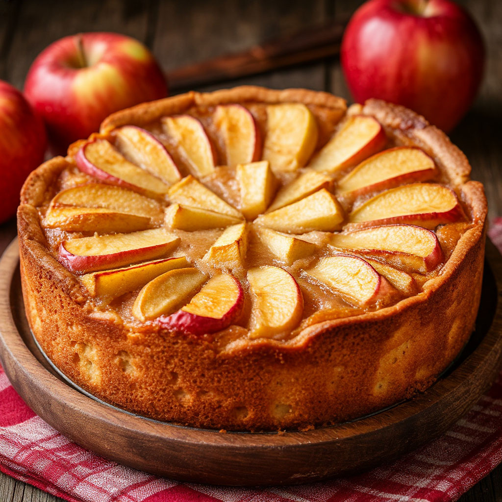 Шарлотка с яблоками