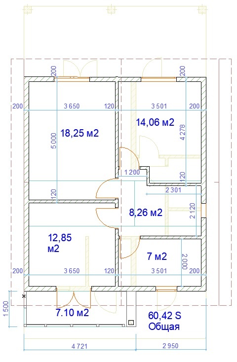 План второго этажа.