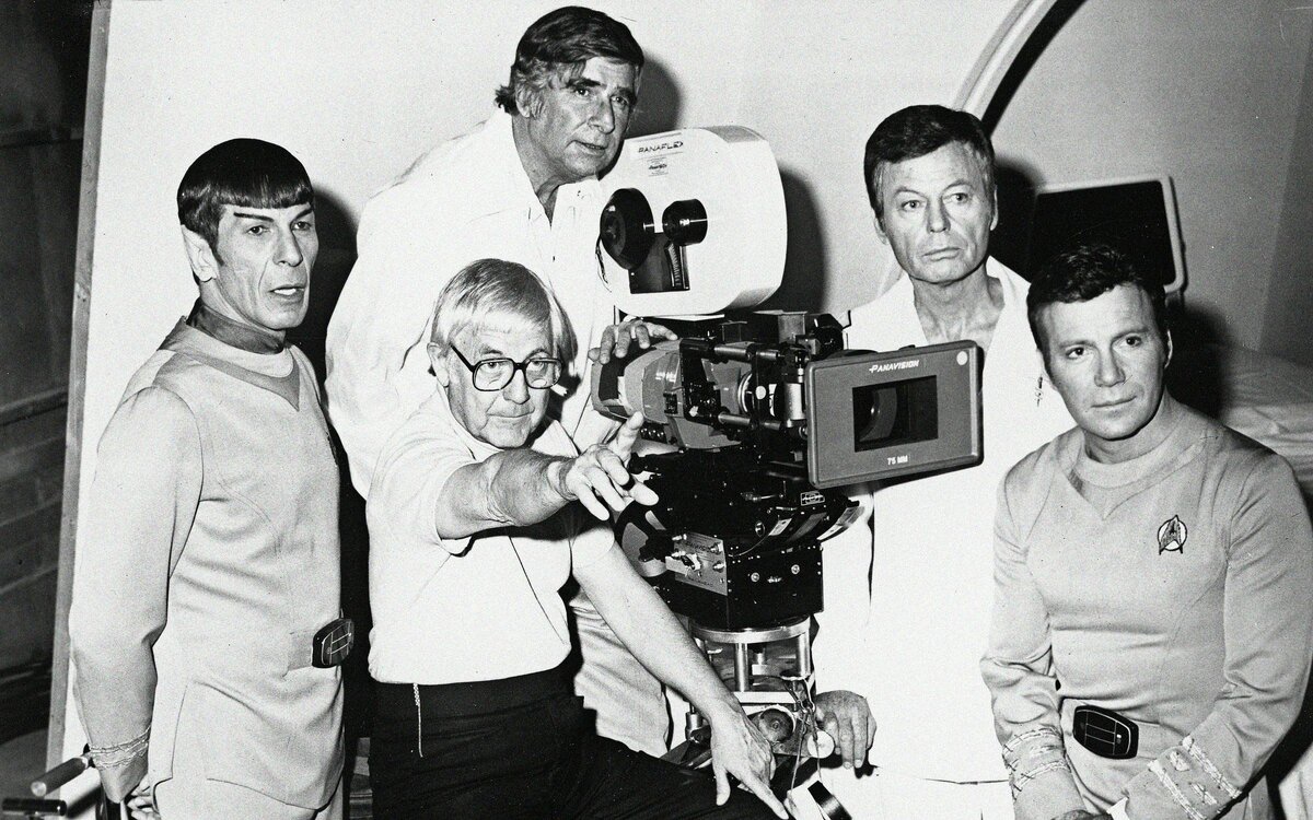 Джин Родденберри за камерой