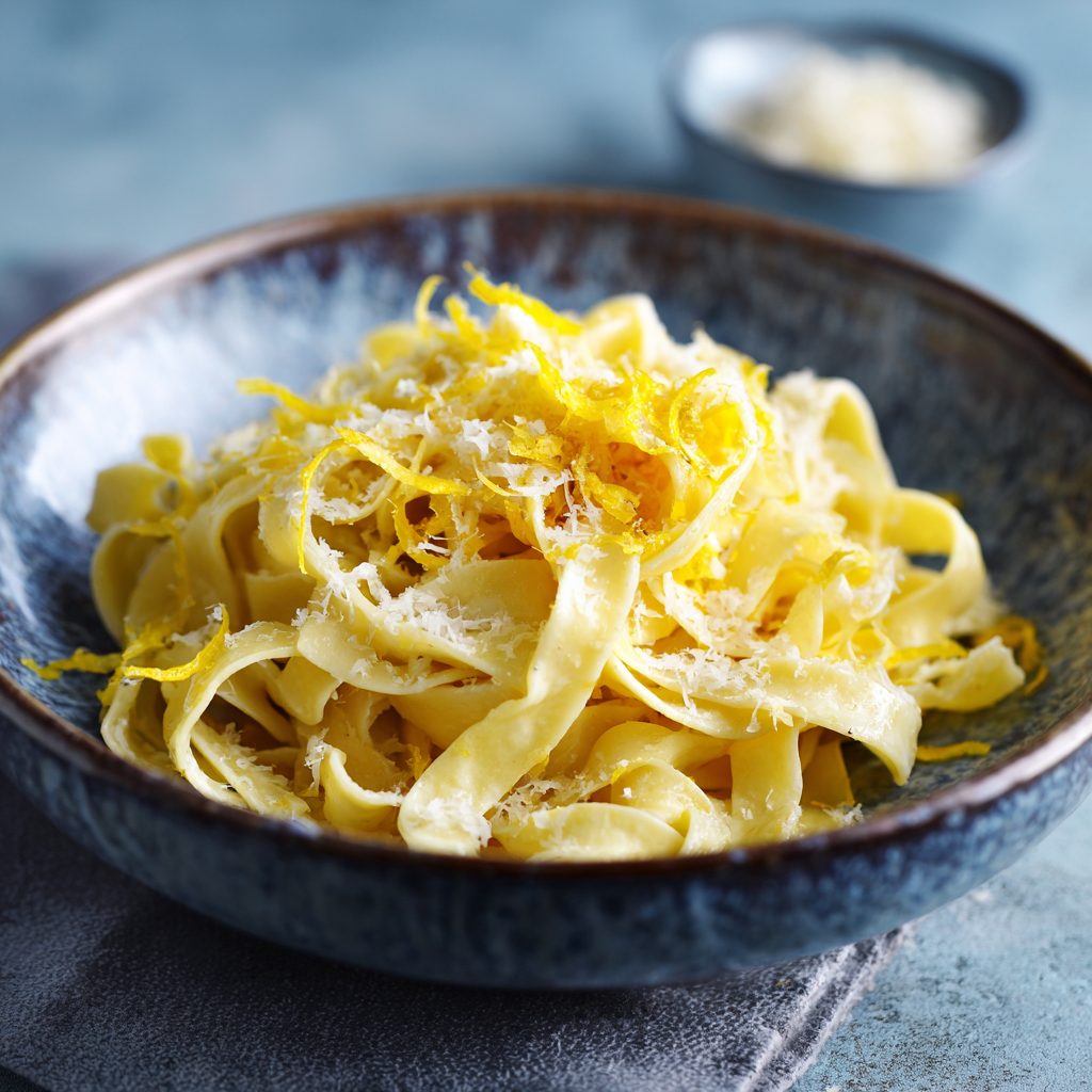 Тальятелле с лимонной цедрой