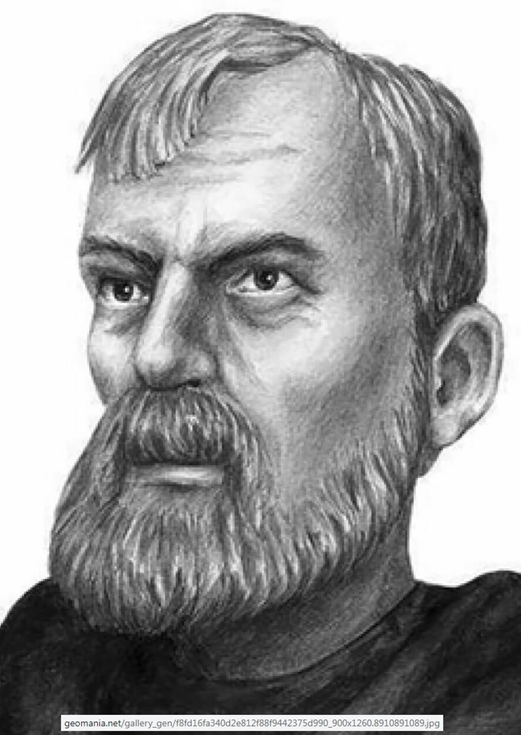 Рис. 1. Предположительный облик Семёна Дежнёва. Источник: geomania.net. Как выглядел Федот Алексеев – неизвестно.