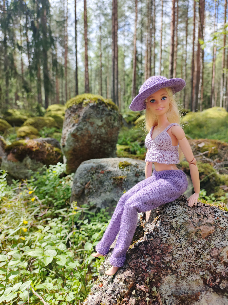 Кукла Барби. Одежда крючком.