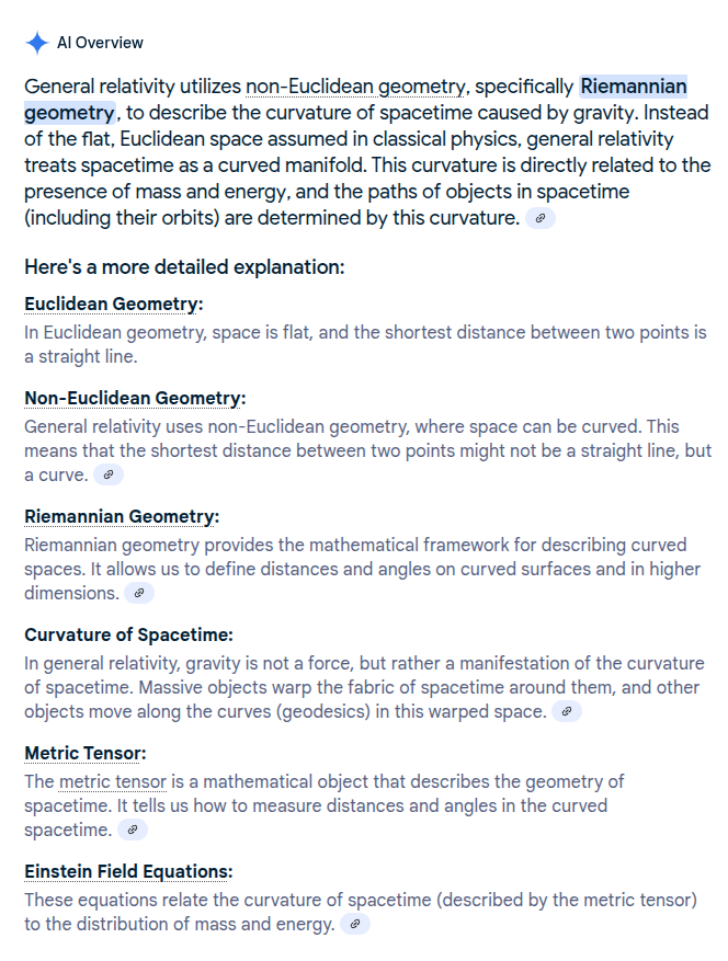 Answer generated by Google's AI