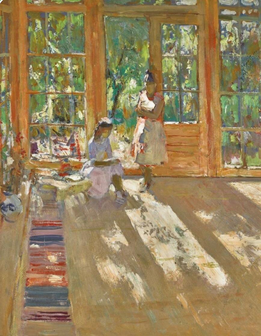 Андрей Мыльников. «На веранде в Мартышкино». 1967