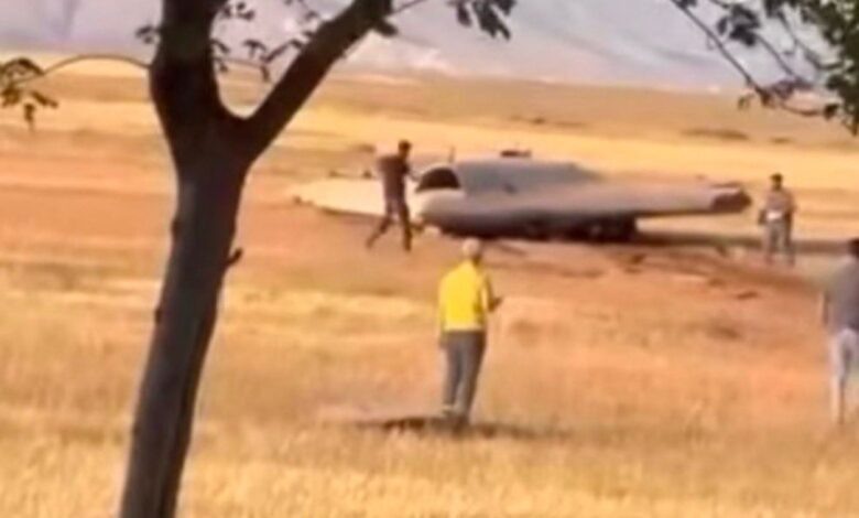 Крушение турецкого беспилотника-невидимки Anka-3 - управляемая аварийная посадка  или ошибочная стратегия испытаний? Фото: Соцсети