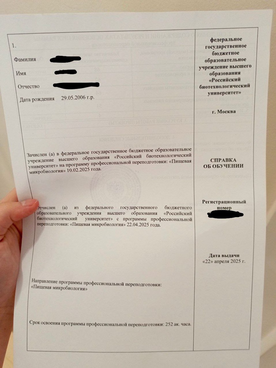 Пока только справка, диплом дадут по окончании вуза. 