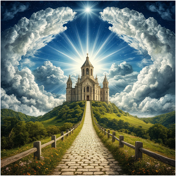 Сгенерировано ИИ- и вот уход на Небеса, когда никто не ждёт.