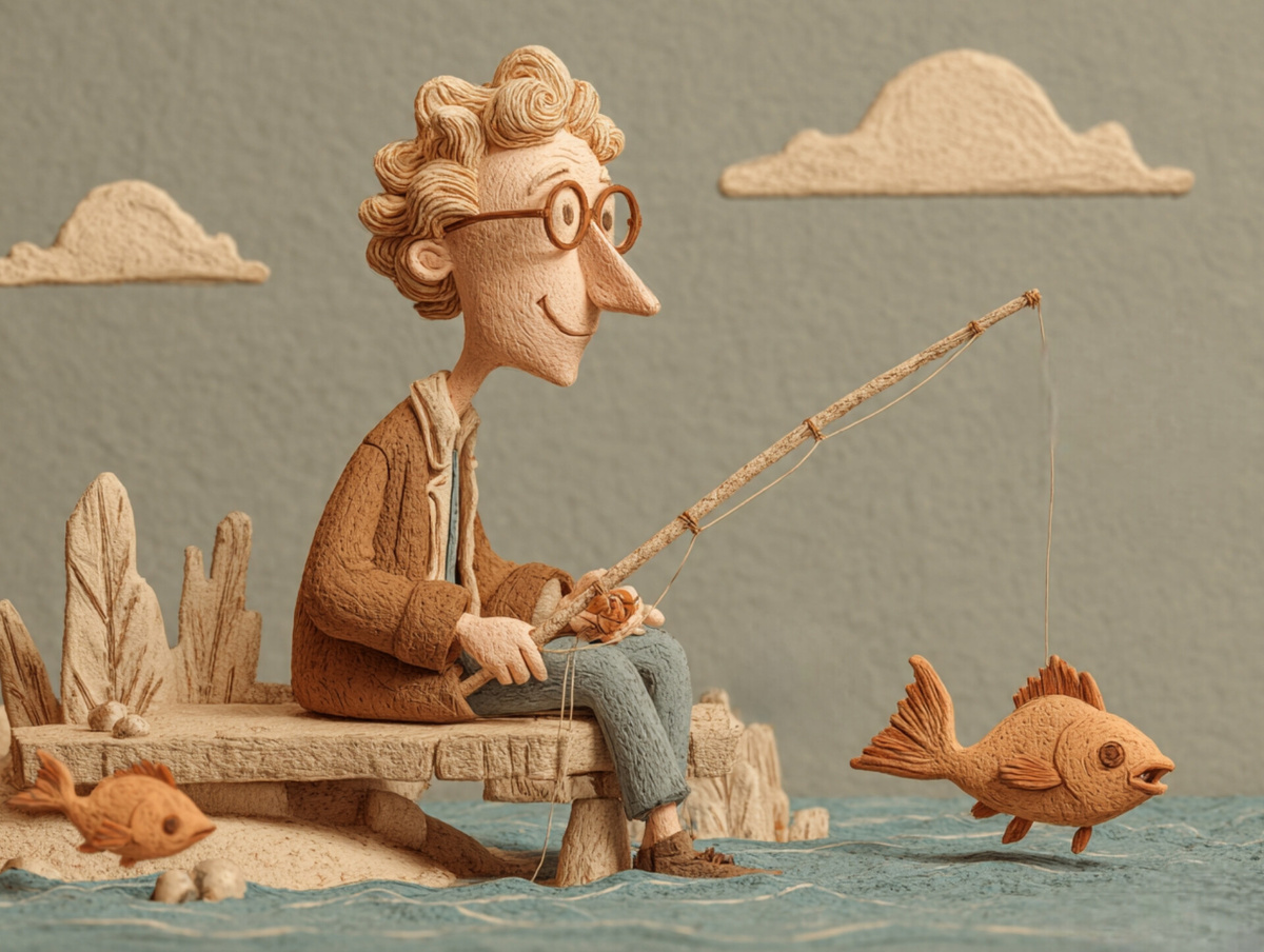 Сегодня решил погулять у реки, а там у реки лишь одни рыбаки