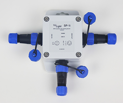 IP68 (IP67) Усилитель DMX сигнала с двойной гальванической развязкой и индикаторами - "VJLight SP-1i". https://shop.show-device.ru/VJLight-SP-1i.html