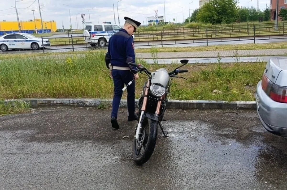    На Урале 14-летний мотоциклист устроил ДТП