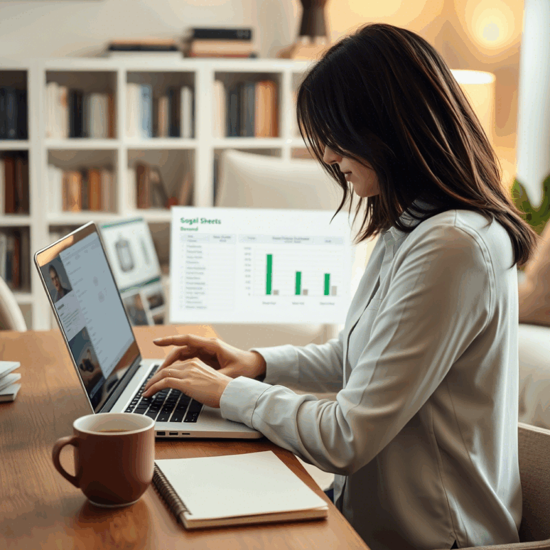    Аналитик отслеживает показатели после изменений в карточках. datalopata