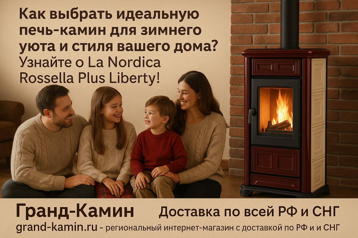    Как выбрать идеальную печь-камин для зимнего уюта и стиля вашего дома? Узнайте о La Nordica Rossella Plus Liberty! Kamin
