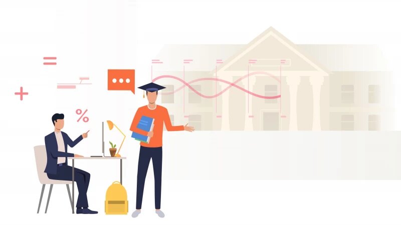     Студенты. Образование. Источник: ru.freepik.com, автор katemangostar.