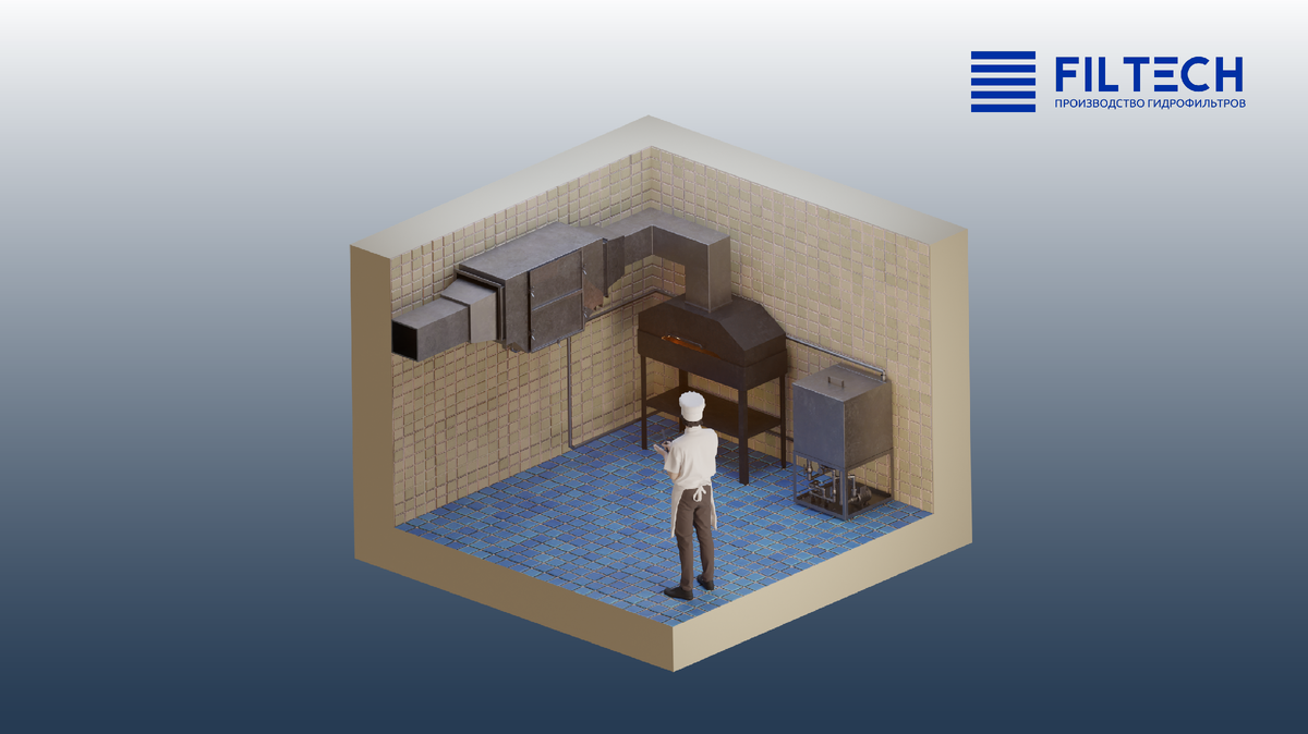 Горизонтальный гидрофильтр модель ГФ