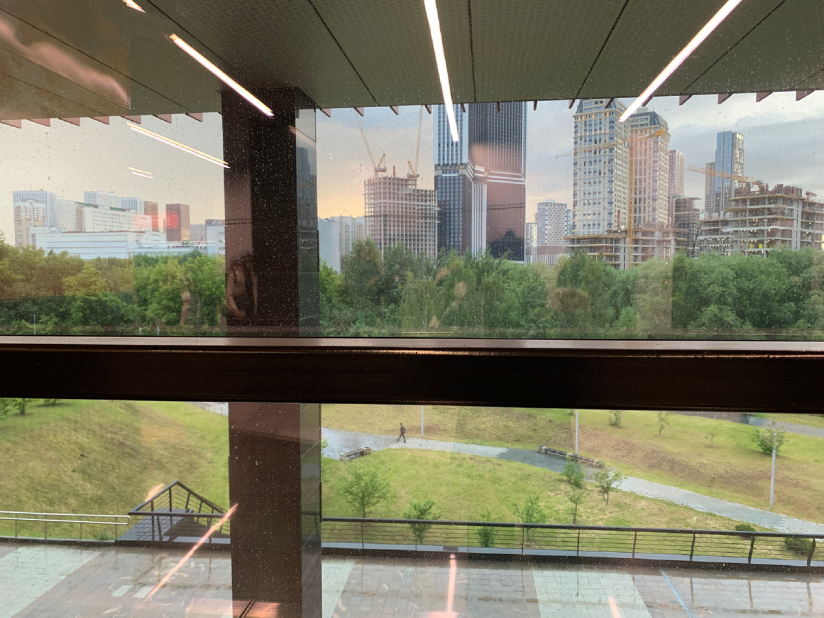 вид из окна станции Мичуриеский проспект