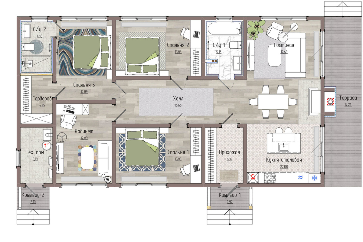 Планировка дома