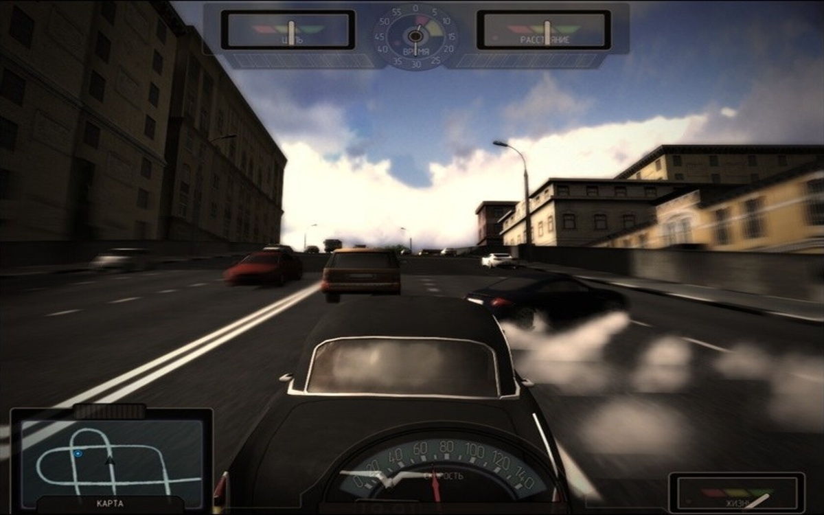 Кадр из игры «Чёрная молния» (2010)